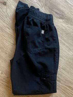 Scrubstar Black Elastic Waist Jogger Scrub Pants